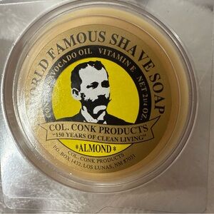Col Conk Almond Shaving Soap with Vintage Appeal